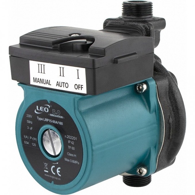 Насос циркуляционный LEO LRP 15-90A160 L11107 Насос циркуляционный LEO LRP 15-90A160 L11107