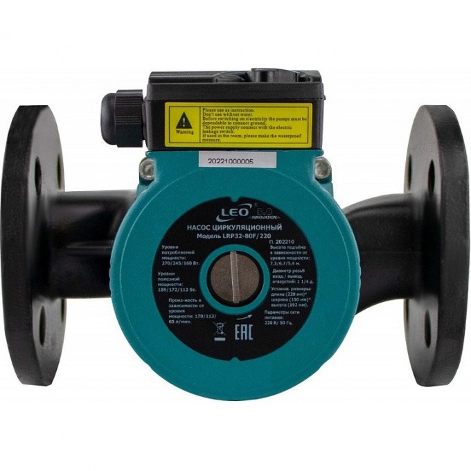 Насос циркуляционный LEO LRP 36-80F/200 L12514 Насос циркуляционный LEO LRP 36-80F/200 L12514